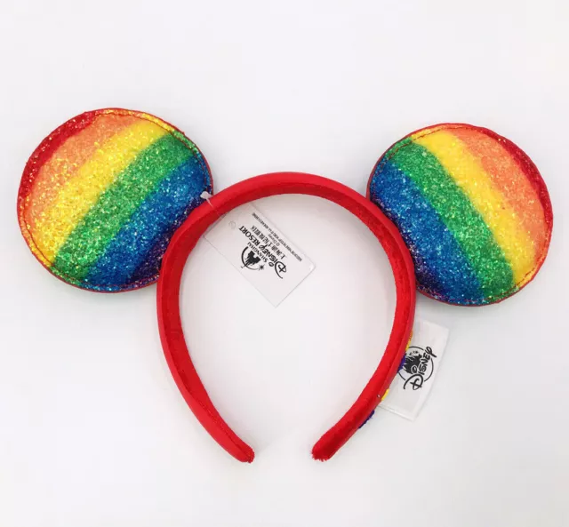 Disney Parks Limited Ears Headband Pride Love Rainbow SHDR 2021 Minnie Mouse