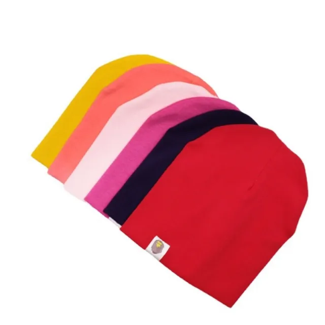 Hip Hop Hat Solid Color Hat Baby Cotton Toddler Cap Warm Hat for Boys Girls