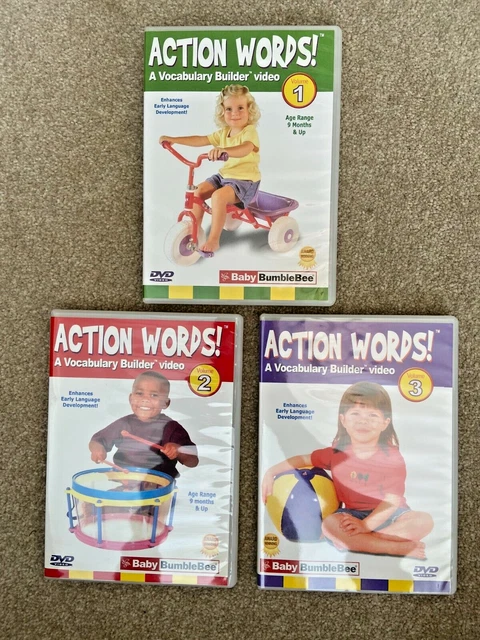 BEE SMART BABY Action Words - 3 Disc (Full Set) Interactive DVD's £27. ...