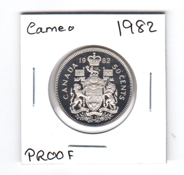 1982 & 1983 PROOF   50 Cent coins.   -- Heavy Cameo- Item #1383