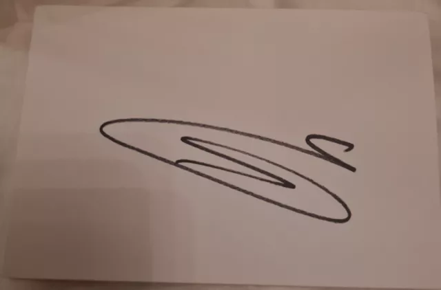 Luke Shaw Hand Signed 6 X 4 White Card England Manchester United Man Utd