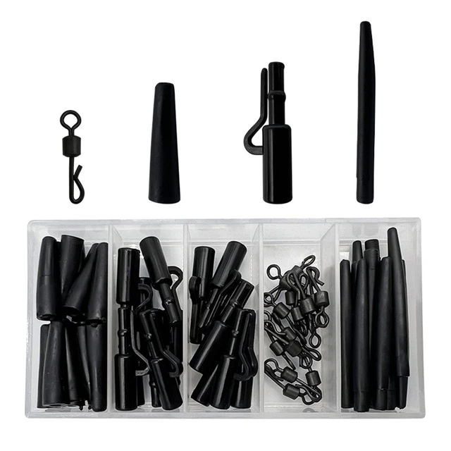 Kit Complet Pêche à La Carpe – 173 Bas De Ligne, Boîte 12 Compartiments, Double Face, Hameçons, Esches