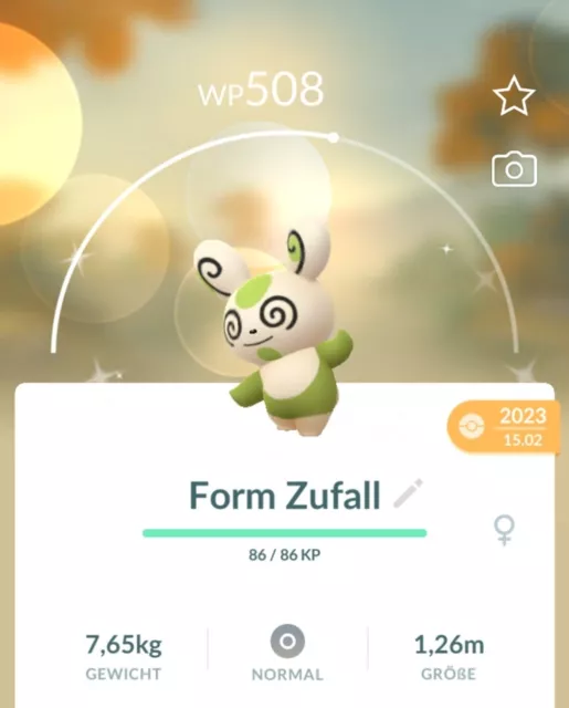  ✨Shiny Pandir Verschiedene Formen Pokémon Go✨