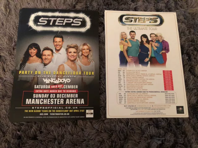 Steps- Party On The Dancefloor Tour 2017 &The Ultimate Tour 2012- Concert Flyers