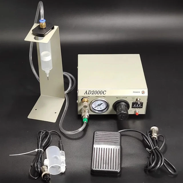 220V High Precision Dispenser AB Glue Glass Glue Manual Dropper AD-2000C