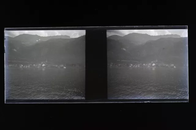Suisse Photo NEGATIF Ville Amateur PL51L1n12 Plaque de verre Vintage c1930