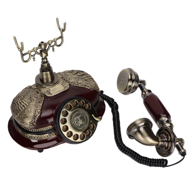 Landline Phones Retro Old Fashioned Dial Landline Telephone One Key