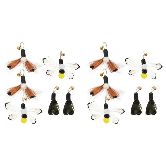 12 Pcs Replacement Head for Cat Teaser Plastic Toys Bulk Wand