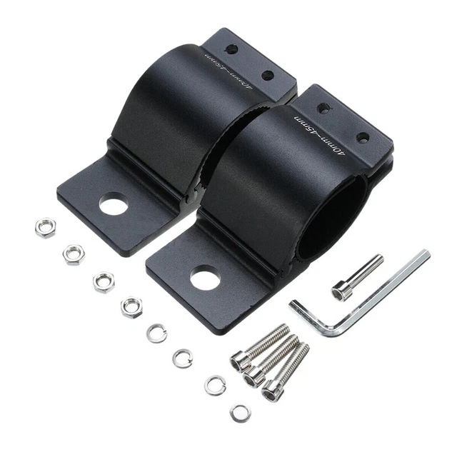 1.6Inch Bullbar Mount Bracket Clamp 40-45mm LED Spot Work Light Bar UHF Ant Y2T5