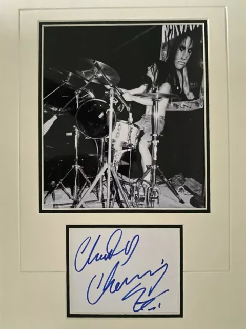 Chad Channing - Nirvana Band Member & Drummer - Signed Photo Display