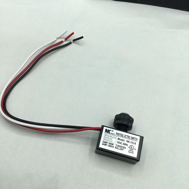 NK-101A Photoelectric Switch Resistor Light Sensor Control Switch 120VAC 600W