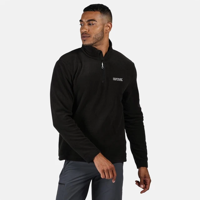 Regatta Mens Thompson Half Zip Light Micro Fleece Pullover Top Jumper S-5XL