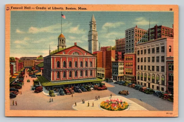 c1946 Faneuil Hall Cradle Of Liberty BOSTON MA VINTAGE Postcard