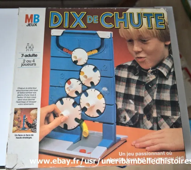Dix De Chute (1970) - Jeu De Société - Tric Trac Mb . - Label Emmaüs