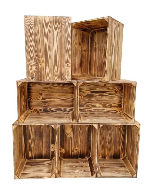 Caisse En Bois Avec Couvercle - Coffre De Rangement 39x29x25 Cm - Naturel