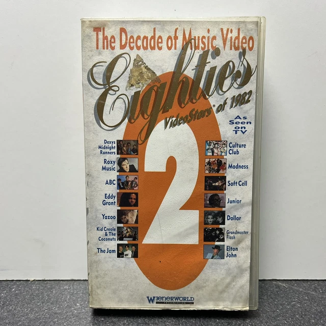 THE DECADE OF Music Video Eighties Video Stars of 1982 - VHS Video Tape ...