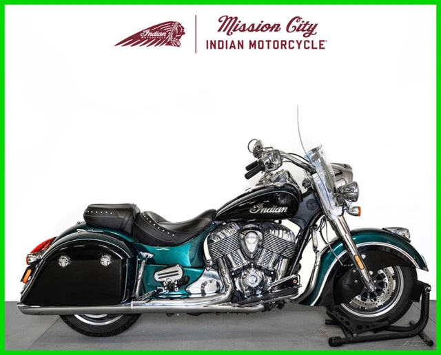 2019 Indian Springfield Metallic Jade Thunder Black