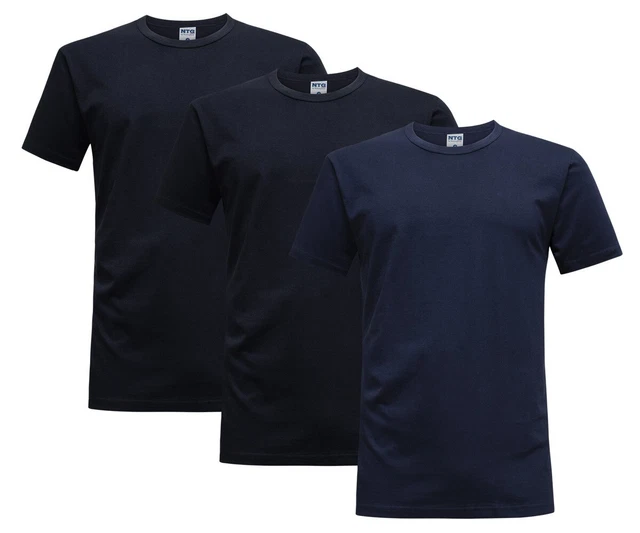 T-Shirt Uomo Girocollo NOTTINGHAM 100% Cotone Pacco da 3 e 6 pz
