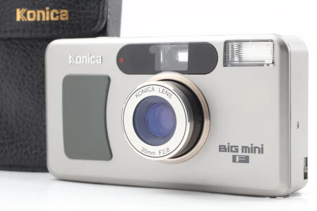 LCD Works [N MINT w/Case] Konica BIG mini F Point & Shoot 35mm Film Camera JAPAN