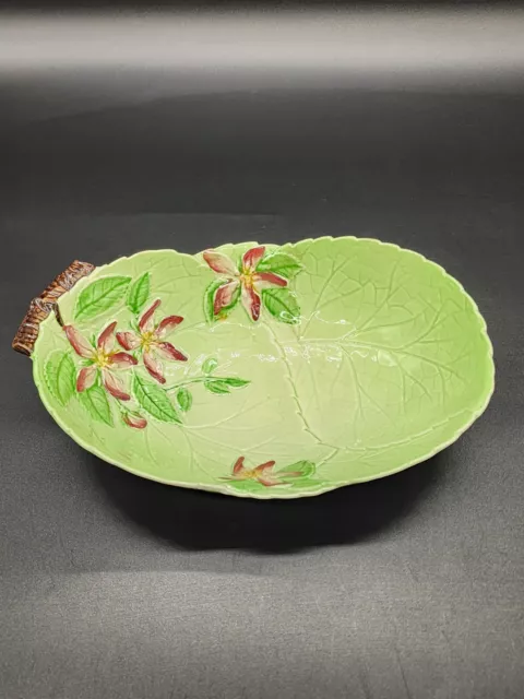 Vintage Carlton Ware Bowl Green Leaf Shaped Floral Medium England Australia