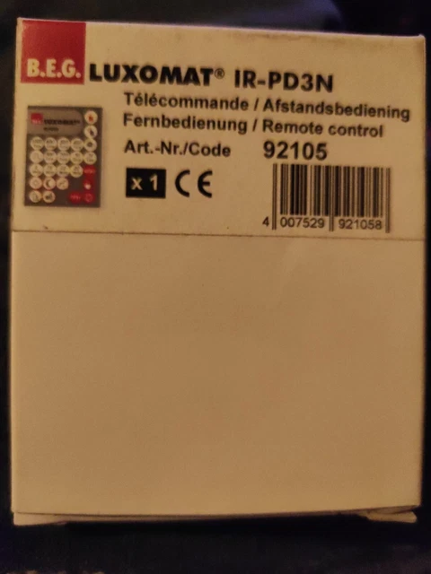 Télécommande pour le détecteur de présence IR-PD3N 92105 / M1T
