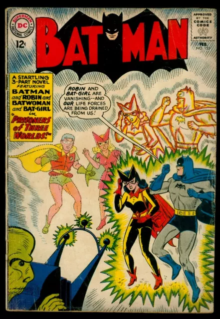DC Comics BATMAN #153 Batgirl Batwoman Robin VG 4.0