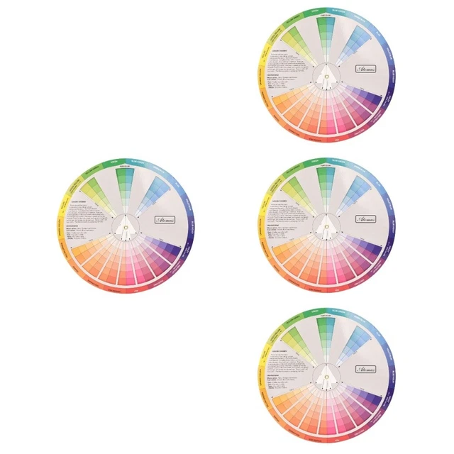 4 PIEZAS Rueda de color básico Rgb Rueda Color Mezcla Rueda Color Creativo Rueda