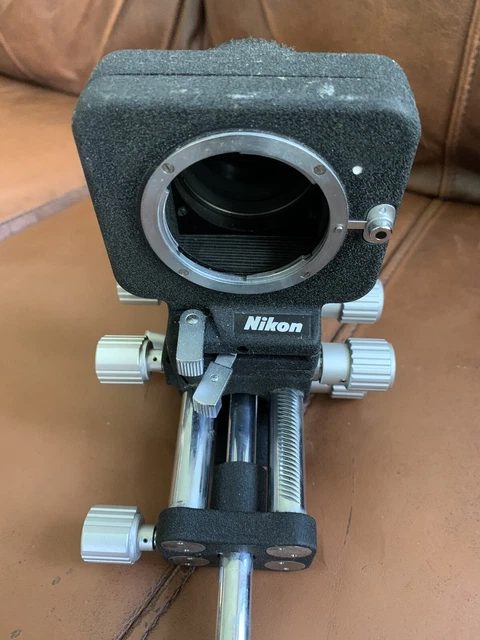 Nikon F PB-4 Bellows Focusing attachment + Nikon PS-5 Slide copying Adapter USED Nikon F PB-4 Bellows Focusing attachment + Nikon PS-5 Slide copying Adapter USED