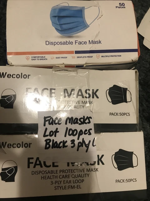 150 Pieces surgical 3-ply disposable medical face masks