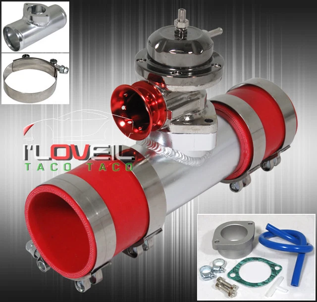 Type-Rs Blow Off Valve Gm Top/Rd Lip Bov 2.5"Adapter Pipe +Couplers+T-Bolt Clamp Type-Rs Blow Off Valve Gm Top/Rd Lip Bov 2.5"Adapter Pipe +Couplers+T-Bolt Clamp