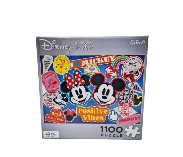 DISNEY MICKEY MINNIE Mouse 500 Pc Cardinal Puzzle Colorful
