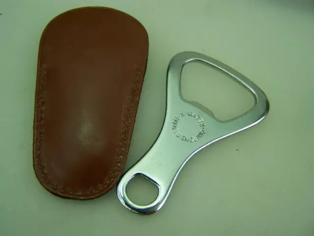 NOS c1960s bottle opener souvenired 'Adelaide' in leather pouch             4417 2