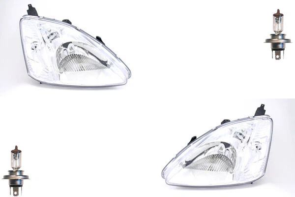 Phare Avant Halogène Gauche H4 + Phare Antibrouillard Pour Peugeot Partner 7 (04/2008-02/2012) - Avec Ampoule - 3