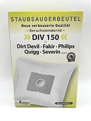 Dirt Devil DIV 190 NEU 1 Stück Philips Privileg x Staubsaugerbeutel uni Filterbeutel Devil 