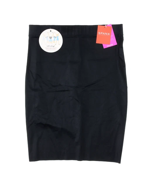 SPANX L16053 WOMENS Black SmartGrip NoSlip Half Slip Size S £76.08