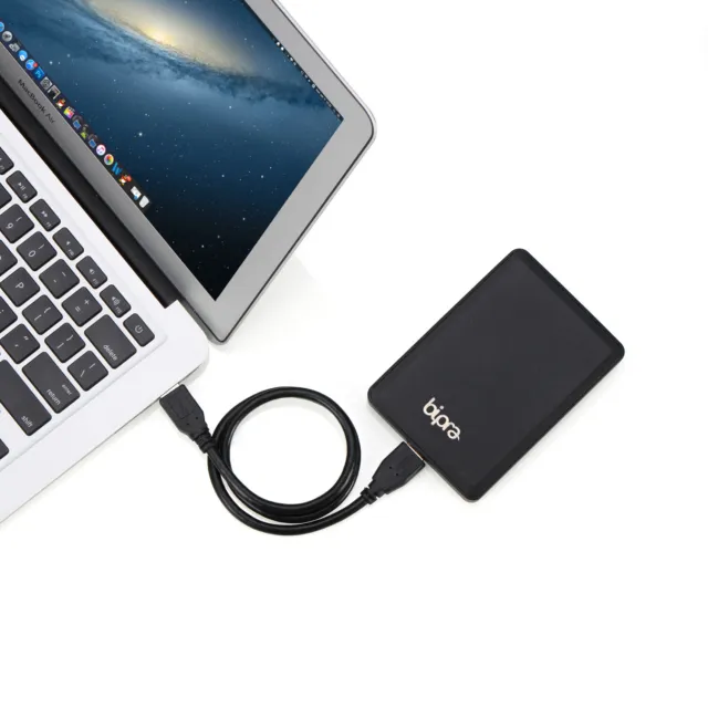 Bipra U3 externe Festplatte 320 GB USB 3.0 FAT32 – schwarz 2