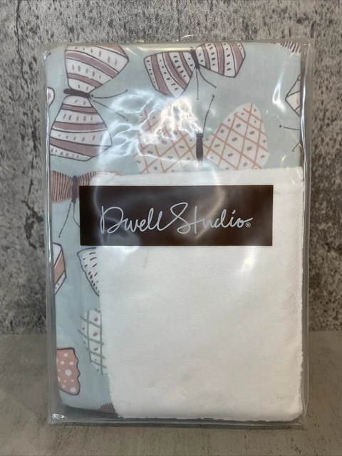 Changing Pad Cover with Butterflies Light Aqua Blue 16” X 32” Fit Contoured Baby