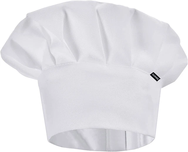 Kids Chef Hat, Adjustable Elastic Cotton Cooking Cap for Children