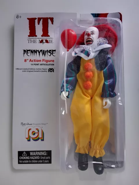 Mego: Pennywise the Clown 8" Action Figure IT The Movie horror retro style