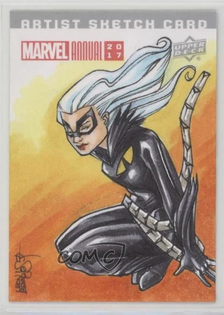 2017 Upper Deck Marvel Annual Sketch Cards 1/1 Leon Braojos #SKT Auto p1l