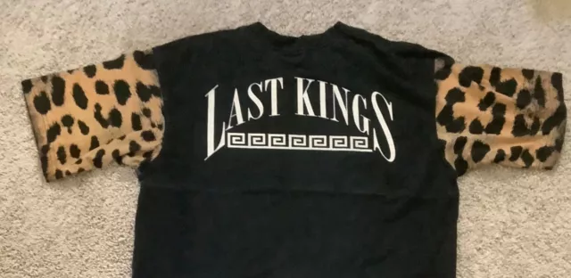 The Last Kings T Shirt 100% Cotton Made In USA Black Size XL Double Side The Last Kings T Shirt 100% Cotton Made In USA Black Size XL Double Side
