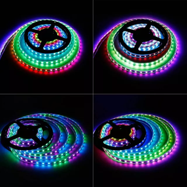 12V 5M 150 LED 300 LED 5050 WS2811 RGB LED Strip Light Multi Color Dream Color