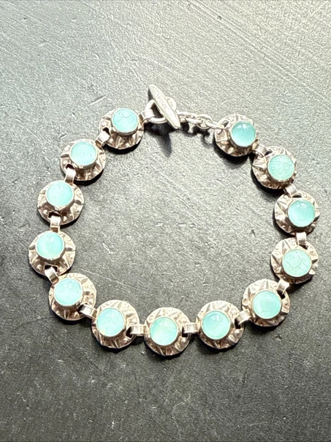 Bracelet Maille Gourmette Plaqué Or 18k - Ancien - Style Art Nouveau - Marque Brigitte