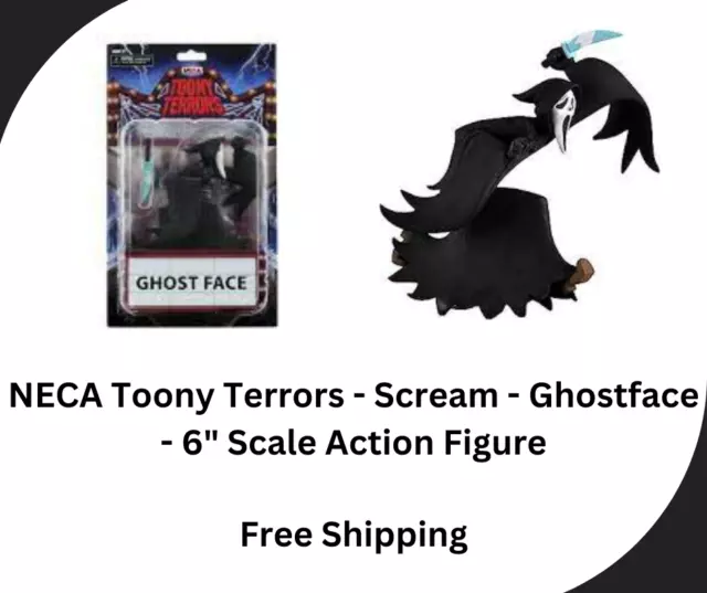 NECA Toony Terrors Ghost Face from Scream Action Figure MOC Horror