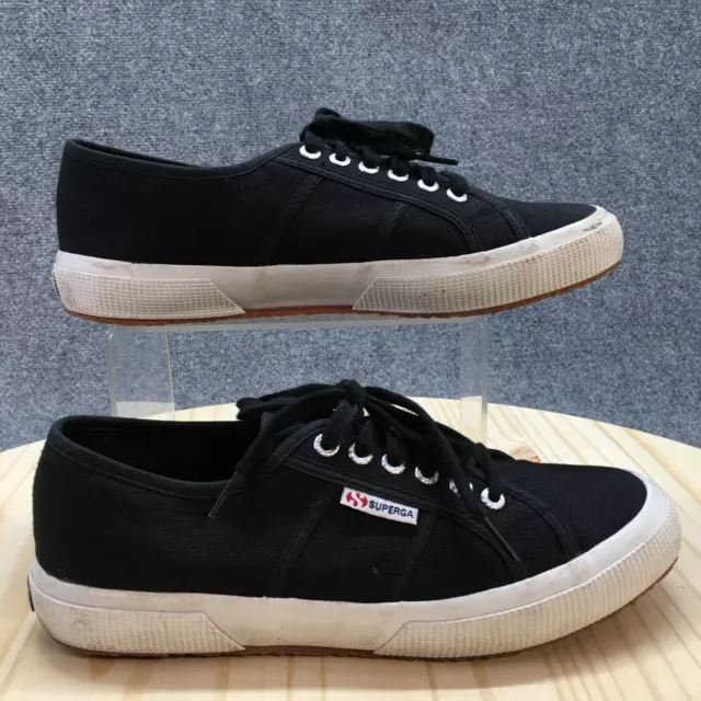 Superga Sneakers Womens 9.5 Cotu Classic Black Low Top Lace Up Canvas Casual