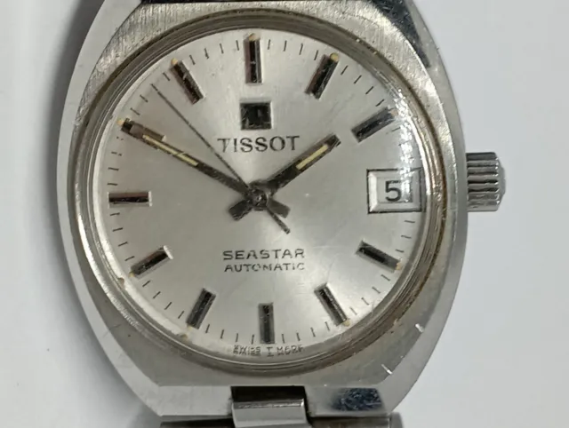 VINTAGE Swiss TISSOT SEASTAR Automatic watch with original bracelet All steel