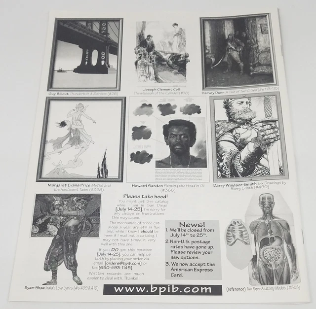 Bud Plant Fantasy And Comic Art Catalog Summer 2000 Catalog/Quicklist Near Mint