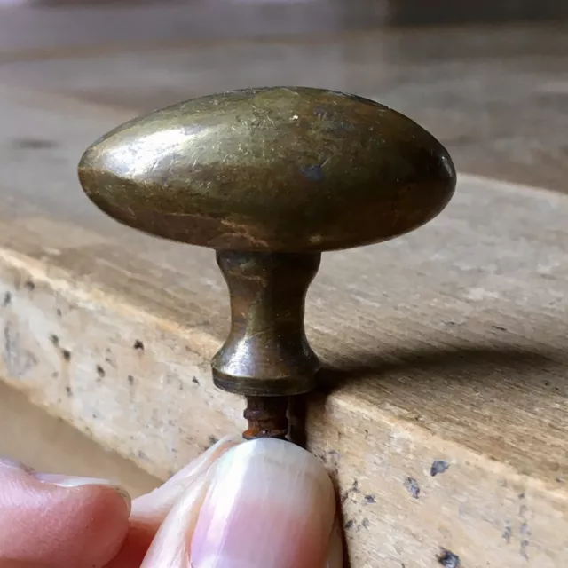 Antique Brass Cabinet Cupboard Door Knob Handle Vintage Victorian Drawer Pull