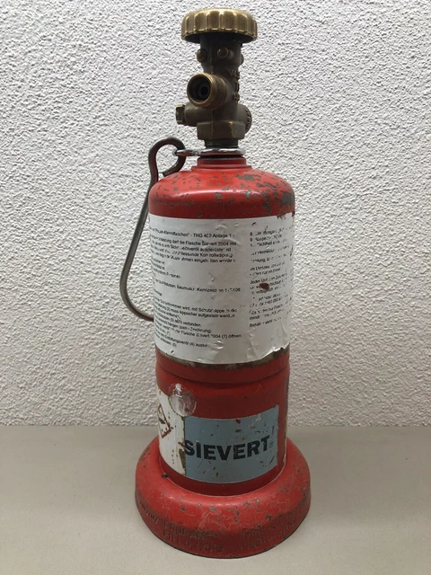 Kayser-Werk Propan Kleinstflasche 425g, G 3/8 LH mit Standfuß Kayser-Werk Propan Kleinstflasche 425g, G 3/8 LH mit Standfuß