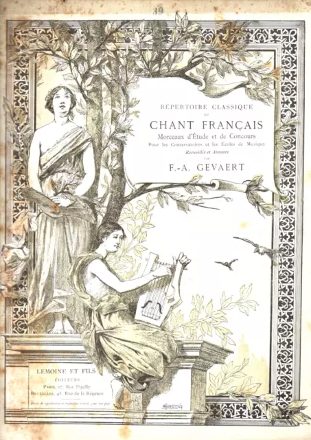 Gevaert. Repertoire Classique Du Chant Francais N°39 Fausse Magie De Gretry